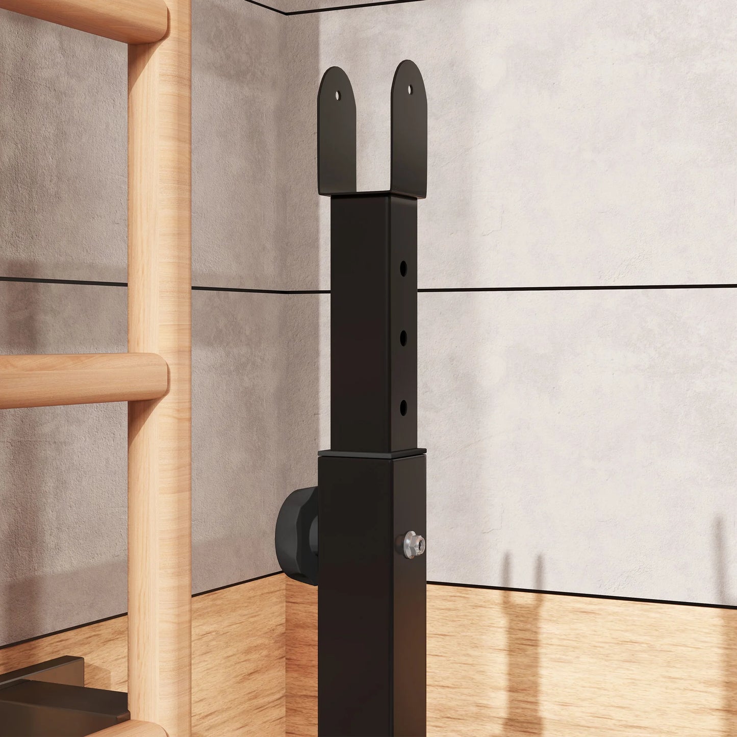 JB-Muscle™ SPORTNOW Weight Bench with Bench Press Rack, Preacher Curl & Leg Curl Machine – Adjustable Multi-Function Home Gym Workout Bench for Full-Body Strength Training