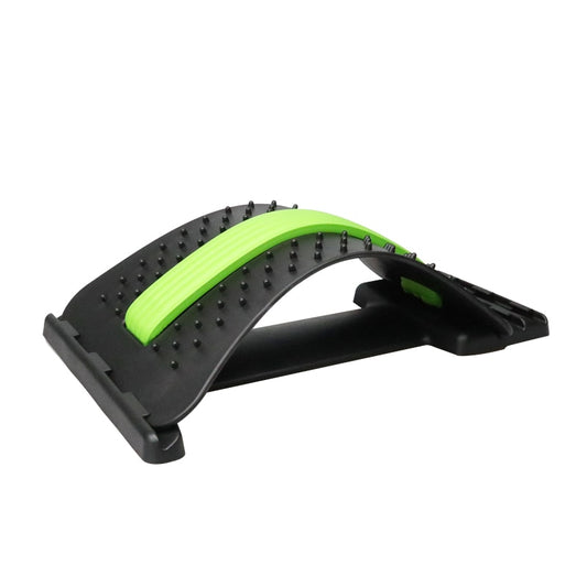 The JB Muscle™ Back Massager: Lumbar Support & Pain Relief from JB Muscle, available in black and green with acupressure points, is designed to help alleviate back pain, improve posture, and provide crucial lumbar support.