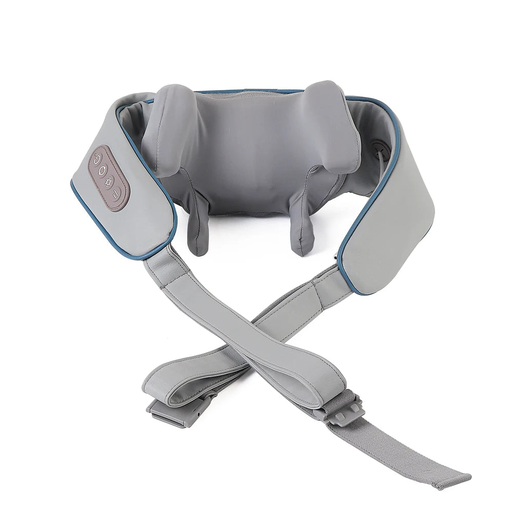 Wireless Neck and Back Massager for Pain Relief & Muscle Relaxation – JB-Muscle™ Cordless Neck, Shoulder & Trapezius Kneading Massage Shawl for Stress, Stiffness & Post-Workout Recovery