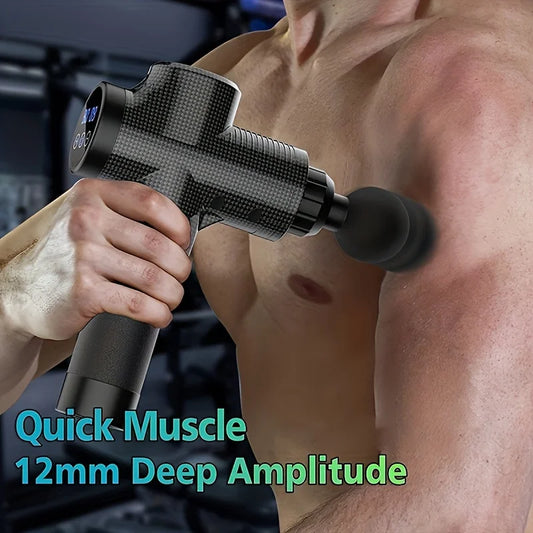 JB-Muscle™ 30 Level Massage Gun for Deep Tissue Muscle Recovery, Fascia Therapy & Pain Relief – Quiet Percussion Massager for Men & Women