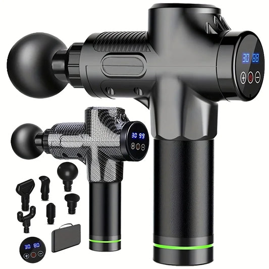 JB-Muscle™ 30 Level Massage Gun for Deep Tissue Muscle Recovery, Fascia Therapy & Pain Relief – Quiet Percussion Massager for Men & Women