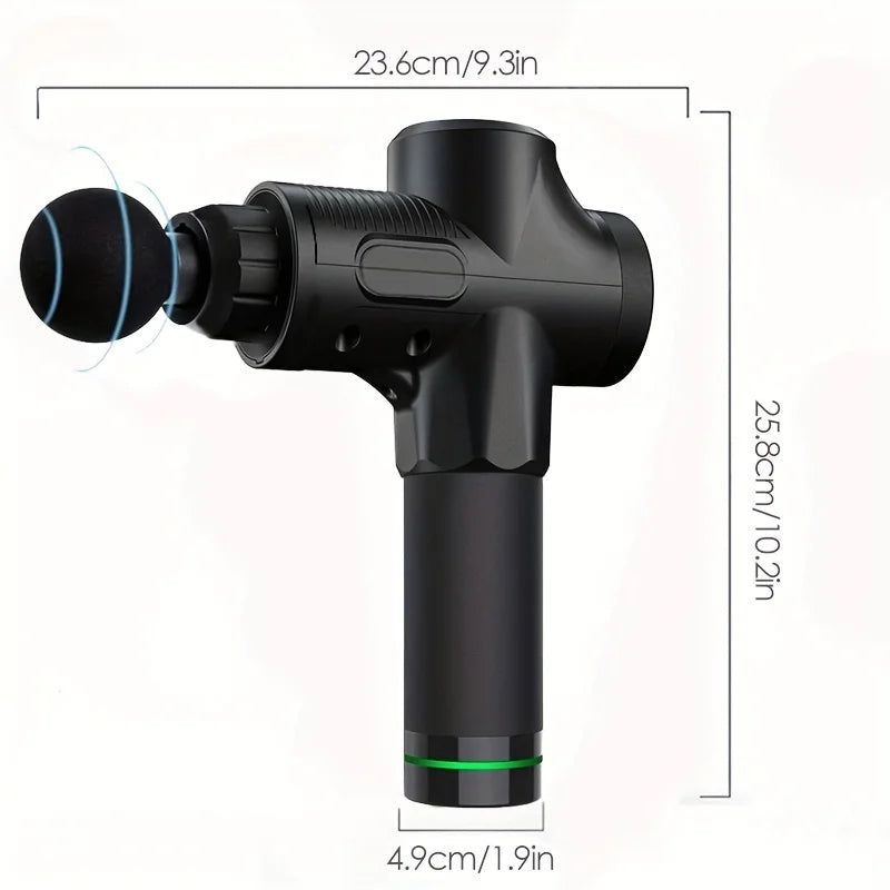 JB-Muscle™ 30 Level Massage Gun for Deep Tissue Muscle Recovery, Fascia Therapy & Pain Relief – Quiet Percussion Massager for Men & Women