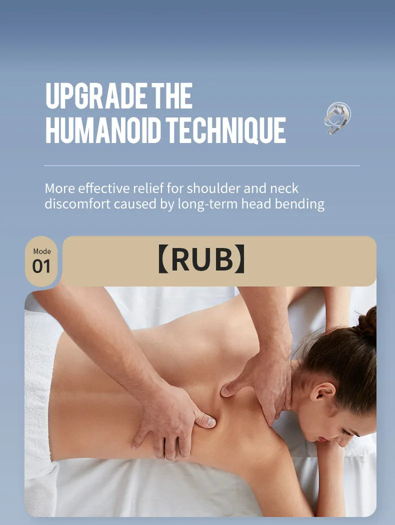 Wireless Neck and Back Massager for Pain Relief & Muscle Relaxation – JB-Muscle™ Cordless Neck, Shoulder & Trapezius Kneading Massage Shawl for Stress, Stiffness & Post-Workout Recovery