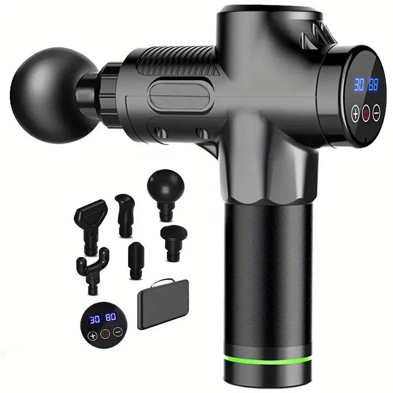 JB-Muscle™ 30 Level Massage Gun for Deep Tissue Muscle Recovery, Fascia Therapy & Pain Relief – Quiet Percussion Massager for Men & Women