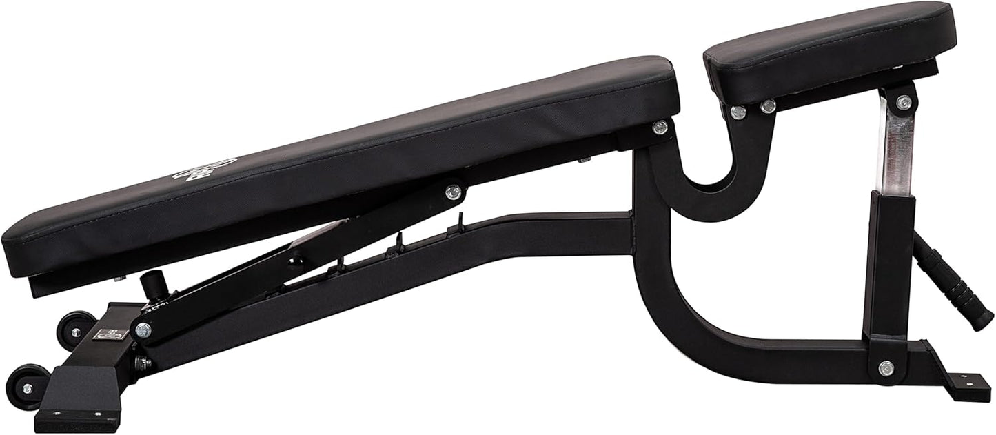 RIP X Fully Adjustable Flat | Incline | Decline FID Weight Bench – JB-Muscle™ Heavy-Duty Adjustable Bench for Home Gym & Strength Training