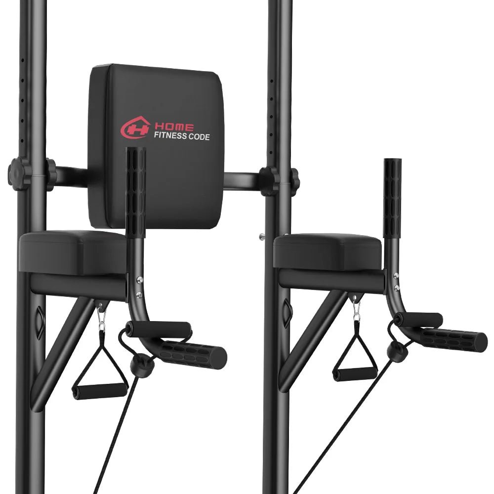 Power Tower Dip Station Pull Up Bar Adjustable Multi-Function Power Tower for Home Gym Strength Training, Push Ups, Dips, Pull Ups & Ab Workouts – JB-Muscle™  Heavy-Duty Fitness Equipment