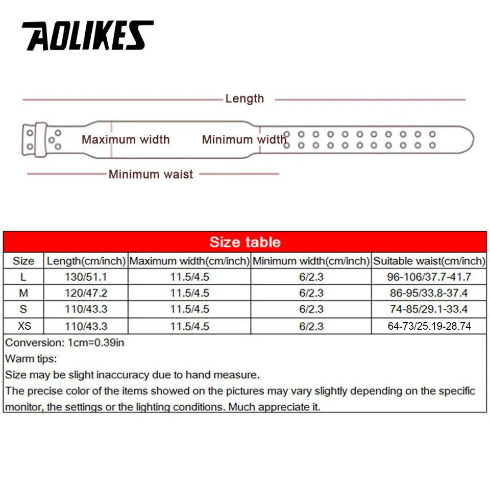 AOLIKES Wide Weightlifting Belt for Back Support & Core Stability – JB-Muscle™ Leather Powerlifting Belt for Bodybuilding, Strength Training & Gym Performance