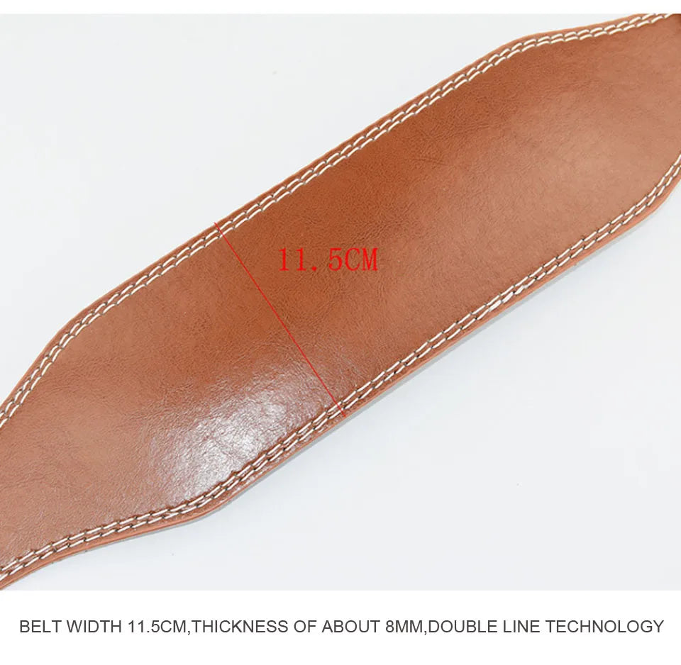 AOLIKES Wide Weightlifting Belt for Back Support & Core Stability – JB-Muscle™ Leather Powerlifting Belt for Bodybuilding, Strength Training & Gym Performance