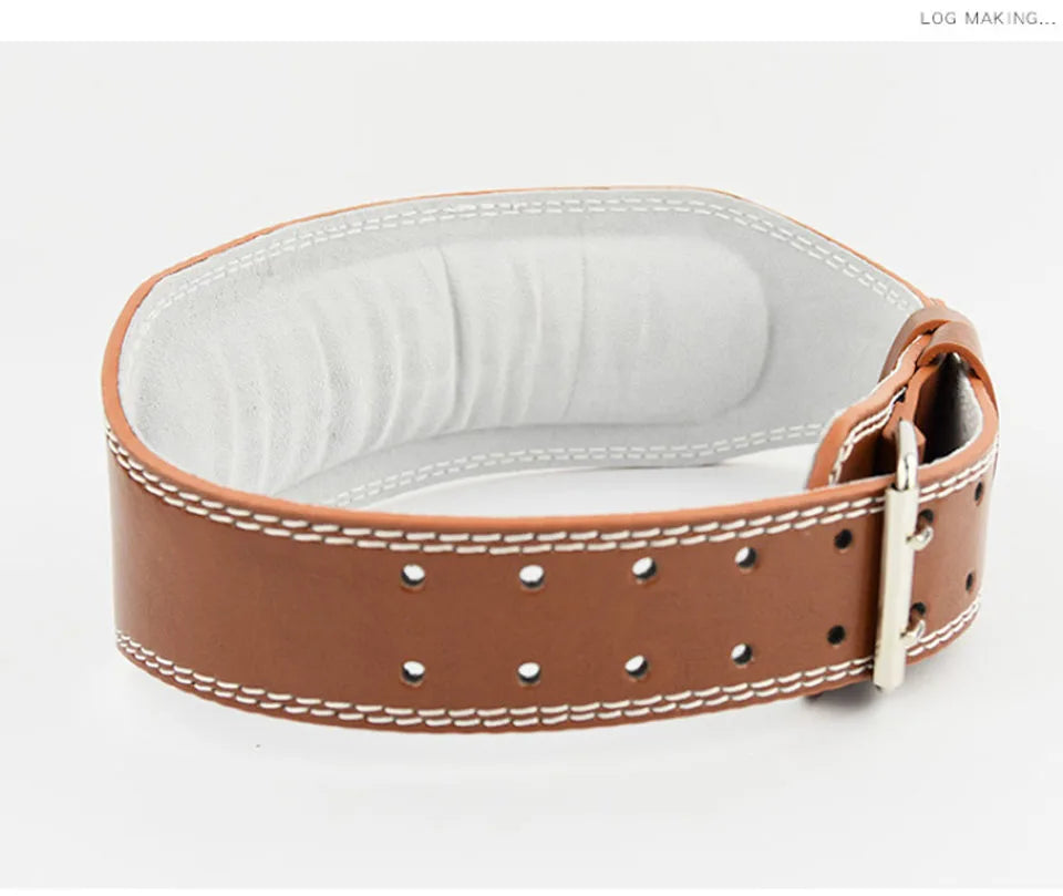 AOLIKES Wide Weightlifting Belt for Back Support & Core Stability – JB-Muscle™ Leather Powerlifting Belt for Bodybuilding, Strength Training & Gym Performance