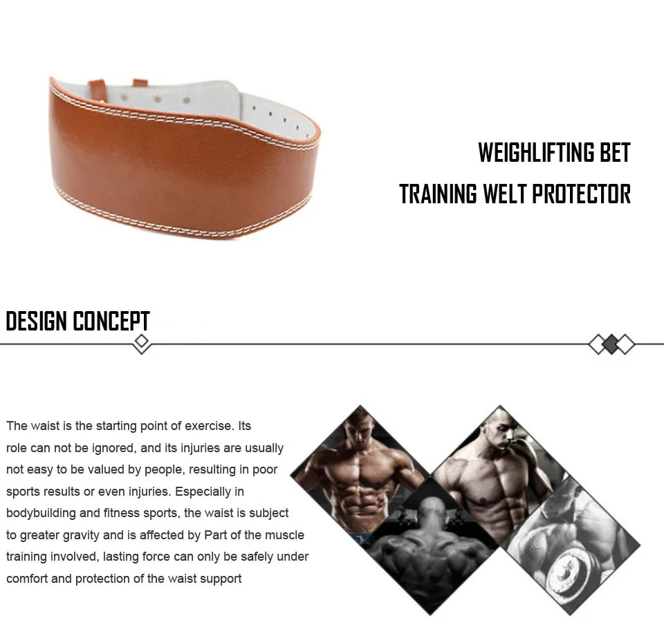 AOLIKES Wide Weightlifting Belt for Back Support & Core Stability – JB-Muscle™ Leather Powerlifting Belt for Bodybuilding, Strength Training & Gym Performance