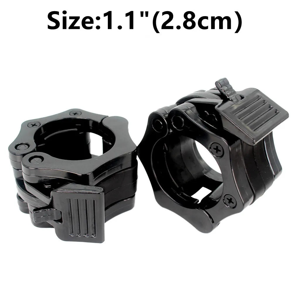 Pair of Barbell Collars Locking Clips for 25mm & 50mm Bars – JB-Muscle™ Quick-Release Dumbbell & Barbell Clamps for Secure Weight Lifting, Bodybuilding & Powerlifting Safety