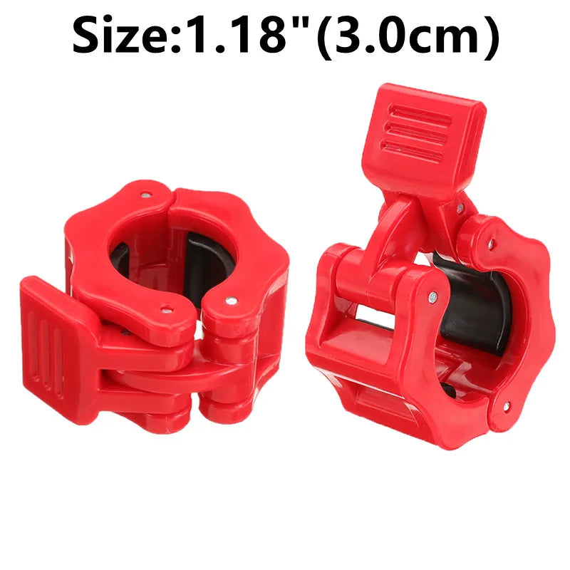 Pair of Barbell Collars Locking Clips for 25mm & 50mm Bars – JB-Muscle™ Quick-Release Dumbbell & Barbell Clamps for Secure Weight Lifting, Bodybuilding & Powerlifting Safety