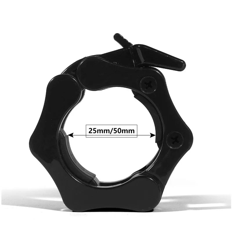Pair of Barbell Collars Locking Clips for 25mm & 50mm Bars – JB-Muscle™ Quick-Release Dumbbell & Barbell Clamps for Secure Weight Lifting, Bodybuilding & Powerlifting Safety