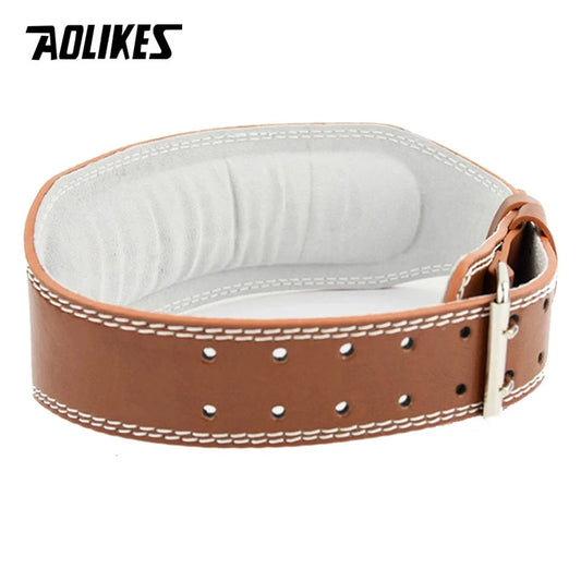 AOLIKES Wide Weightlifting Belt for Back Support & Core Stability – JB-Muscle™ Leather Powerlifting Belt for Bodybuilding, Strength Training & Gym Performance
