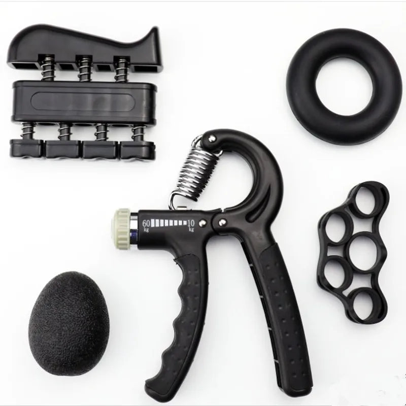 A set of JB Muscle™ Hand Grippers with a black handle and a black ring.