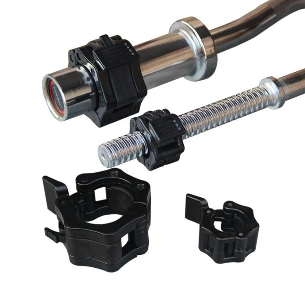 Pair of Barbell Collars Locking Clips for 25mm & 50mm Bars – JB-Muscle™ Quick-Release Dumbbell & Barbell Clamps for Secure Weight Lifting, Bodybuilding & Powerlifting Safety