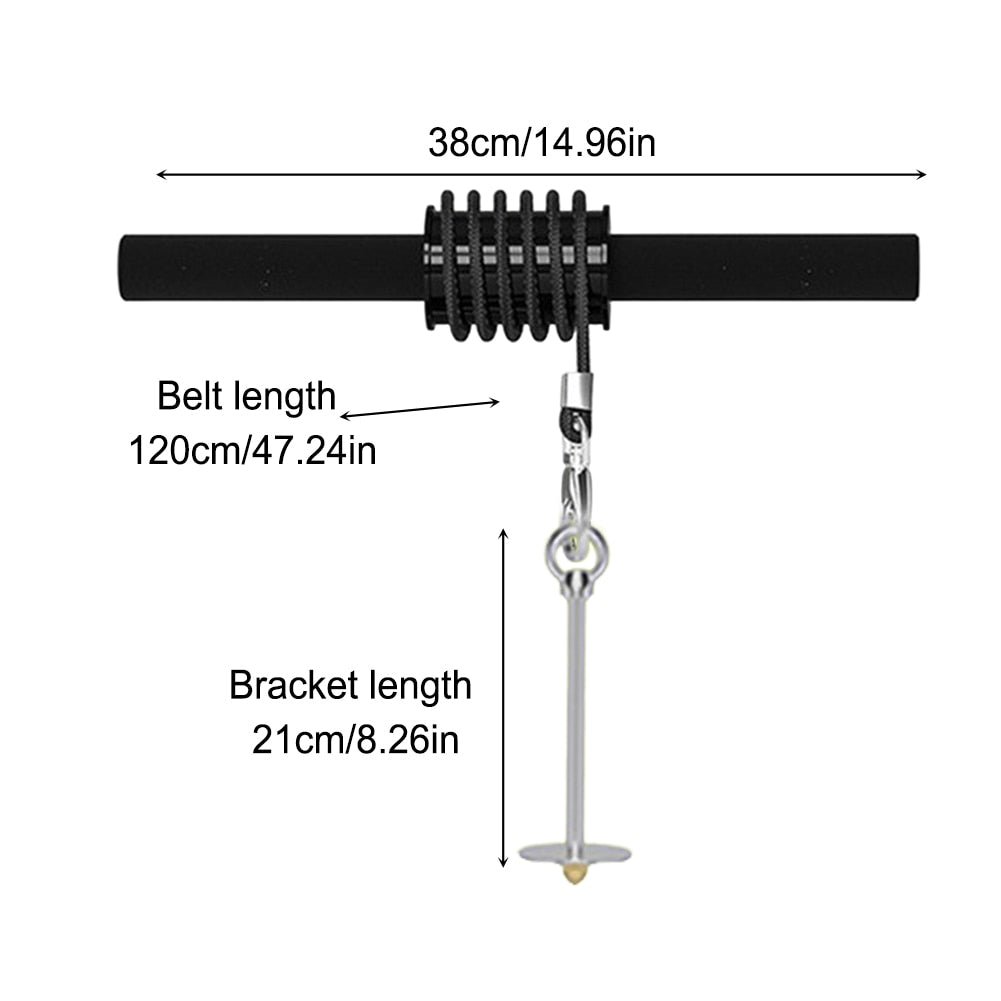 A diagram showing the measurements of a JB Muscle™ Wrist Forearm Exerciser: Arm Strength Trainer.