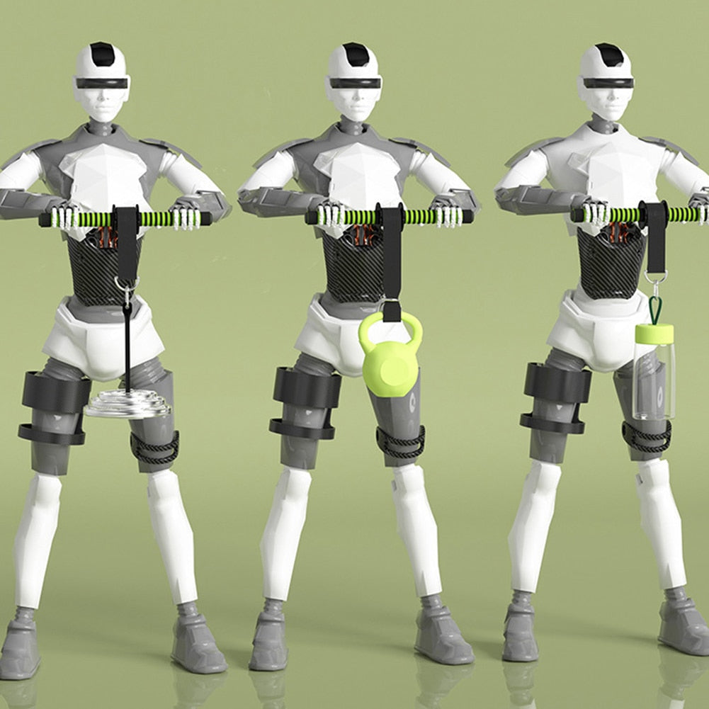 3d model of a JB Muscle™ Wrist Forearm Exerciser: Arm Strength Trainer humanoid robot holding a kettlebell.