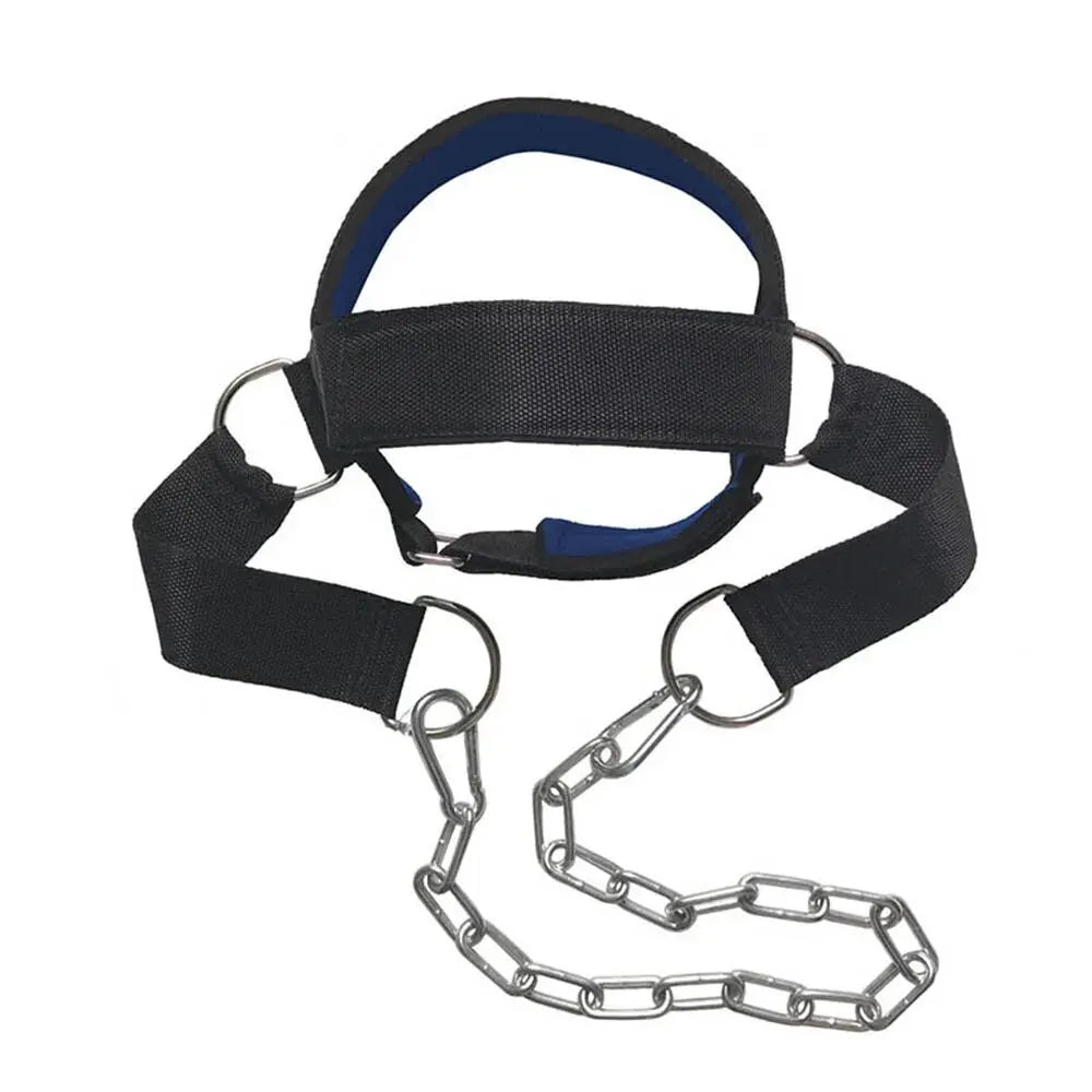 JB Muscle™ Ultimate Neck Trainer: Strengthen, Tone, and Relieve Pain with metal leash attachment links and neck strength targeted exercises.