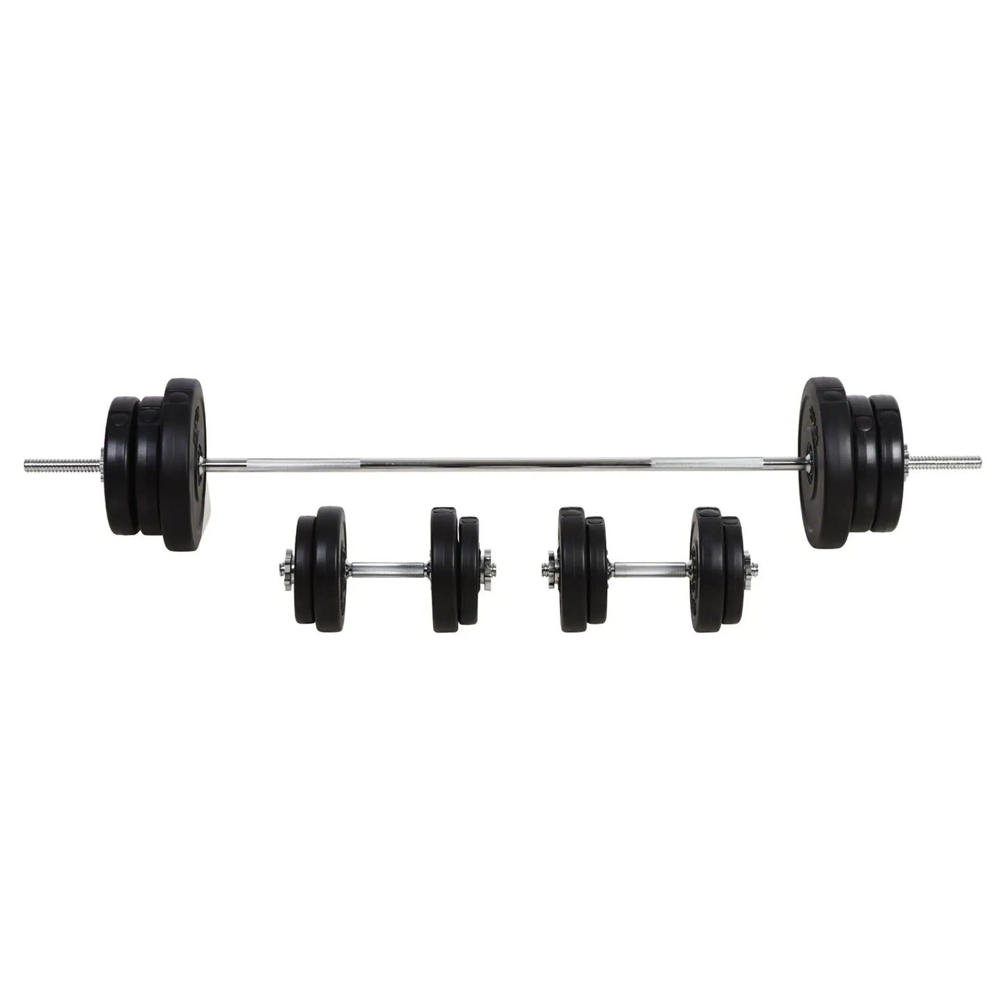 The JB Muscle Adjustable Dumbbell and Barbell Set 65kg by HOMCOM is ideal for strength training, muscle building, and home gym workouts—an essential weightlifting kit for your fitness routine.