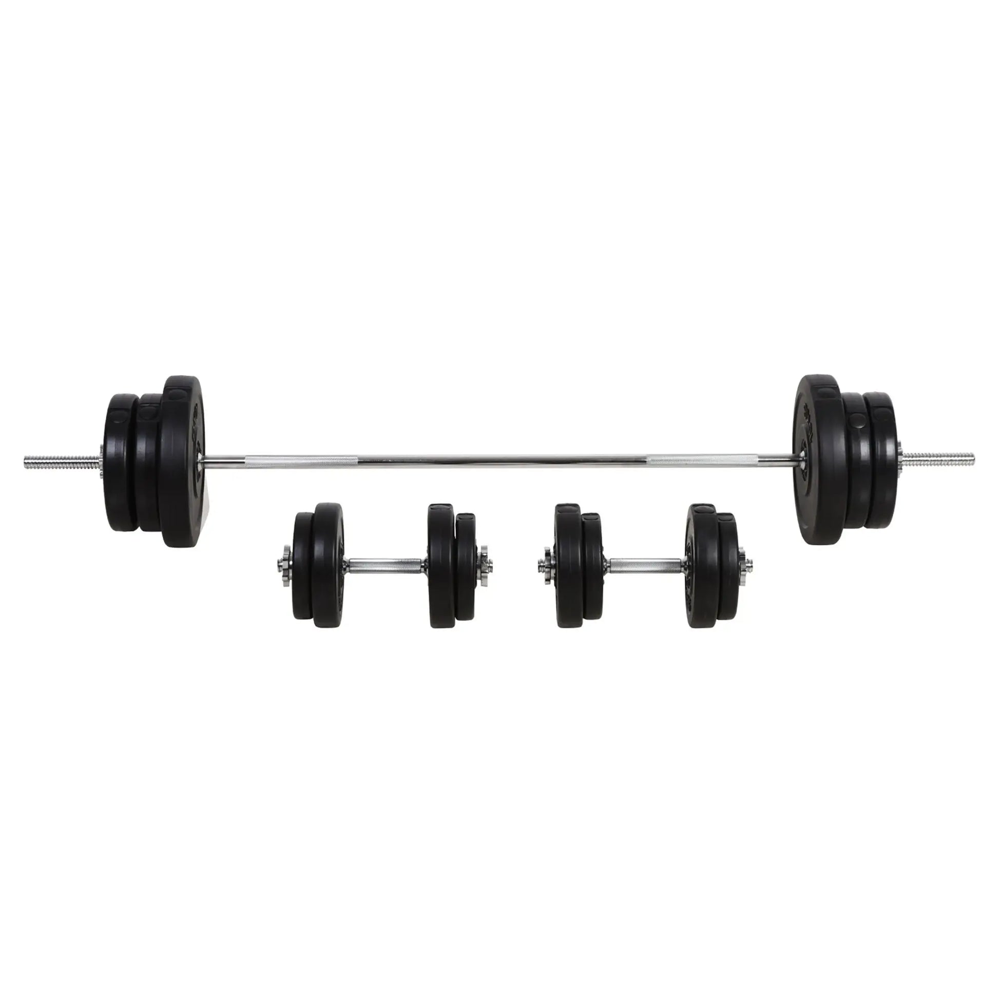 The JB Muscle Adjustable Dumbbell and Barbell Set 65kg by HOMCOM is ideal for strength training, muscle building, and home gym workouts—an essential weightlifting kit for your fitness routine.