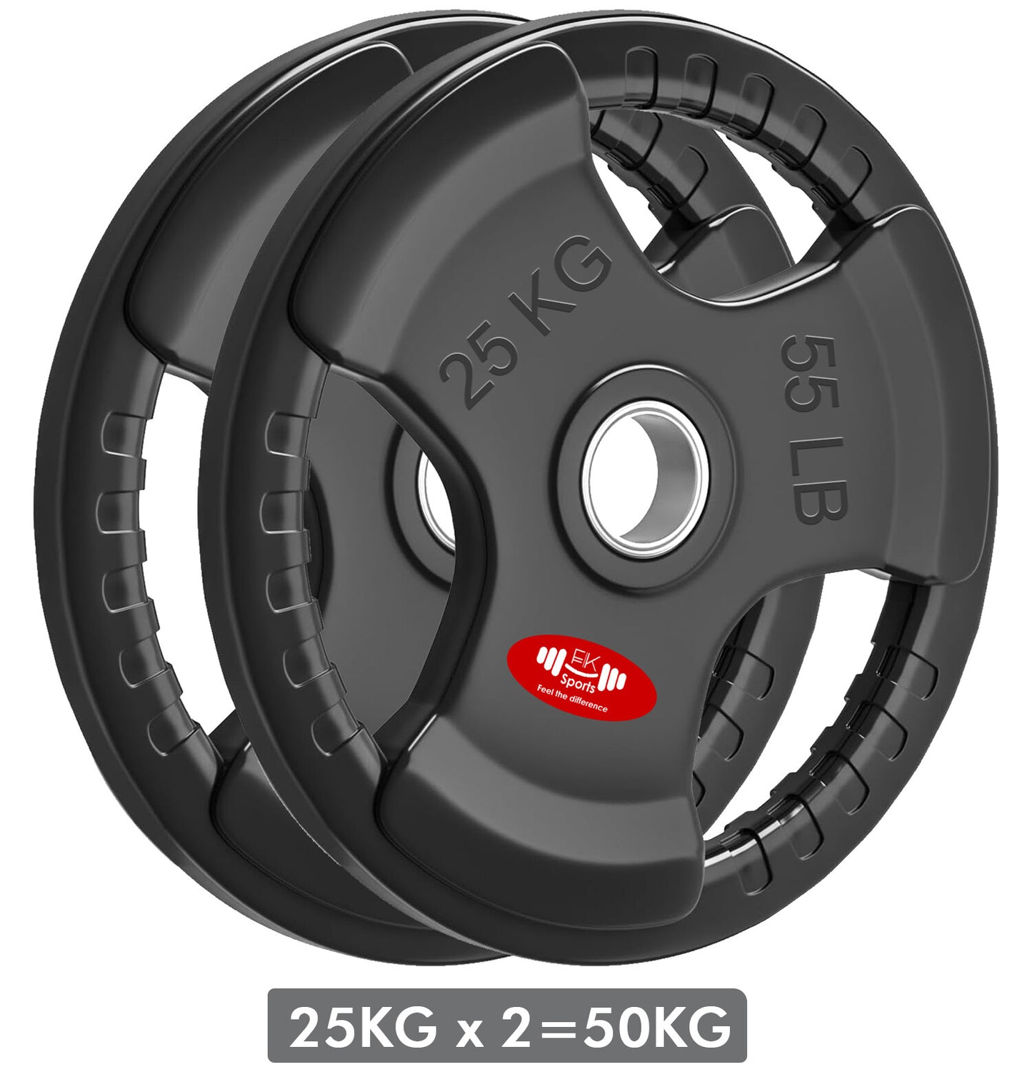 JB-Muscle™ Olympic Weight Plates Set – Cast Iron & Rubber-Coated Discs for Home & Commercial Gyms, Strength Training, Powerlifting & Bodybuilding