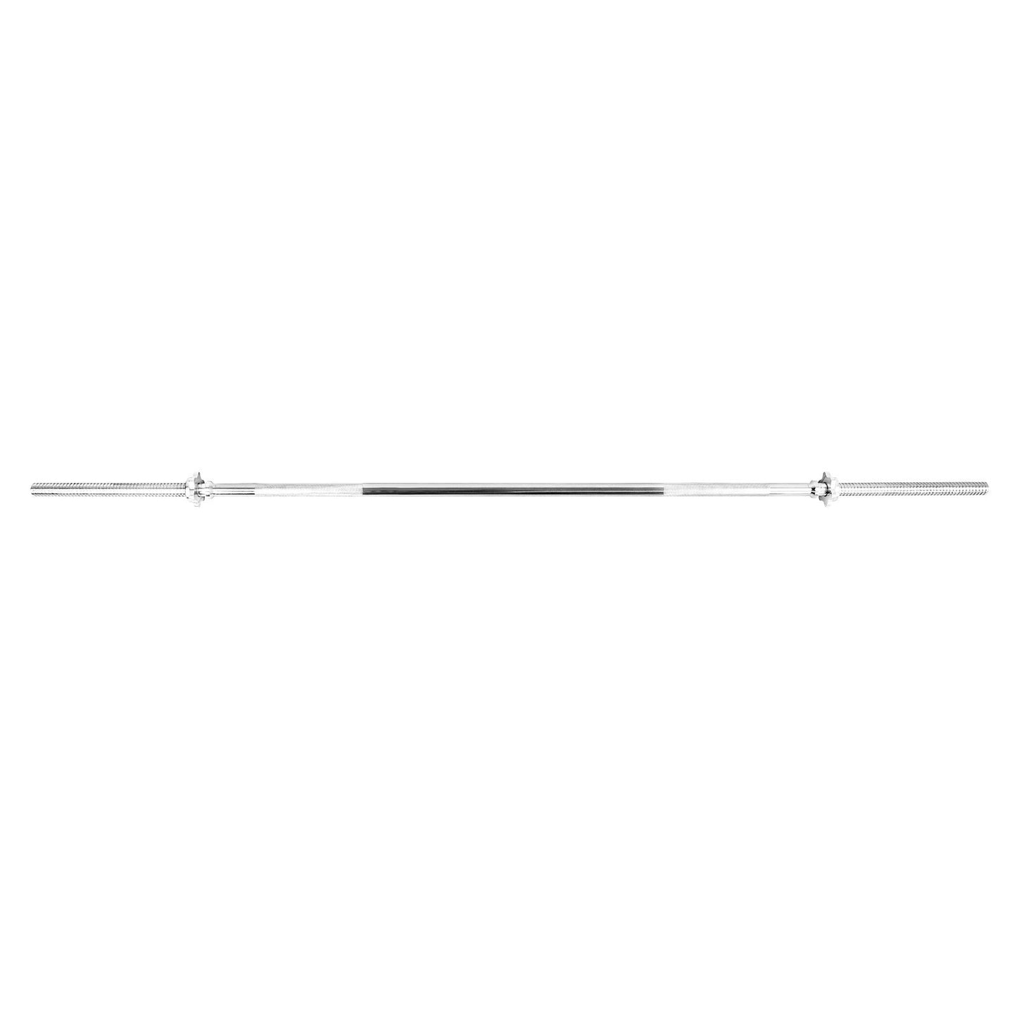 JB‑Muscle Standard 1″ Barbell with Spinlock Collars – 4 ft, 5 ft, 6 ft & 7 ft Chrome Gym Bar | Home Gym Friendly