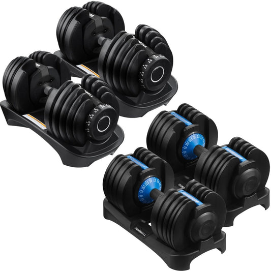 JB-Muscle™ Adjustable Dumbbells Set 24KG / 40KG – Instant Weight Change Home Gym Fitness Equipment for Strength, Fat Loss & Muscle Building Workouts