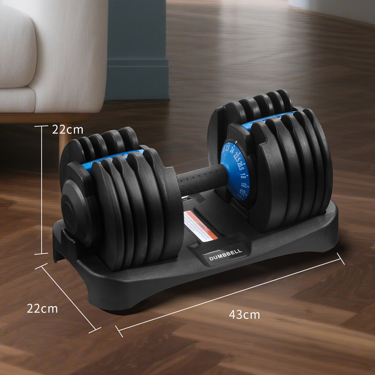 JB-Muscle™ Adjustable Dumbbells Set 24KG / 40KG – Instant Weight Change Home Gym Fitness Equipment for Strength, Fat Loss & Muscle Building Workouts