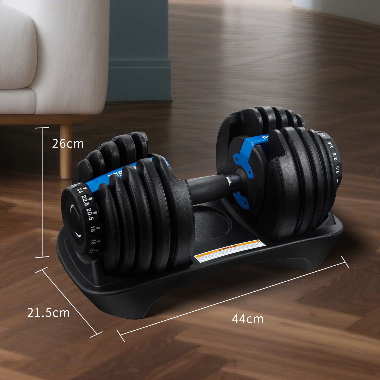 JB-Muscle™ Adjustable Dumbbells Set 24KG / 40KG – Instant Weight Change Home Gym Fitness Equipment for Strength, Fat Loss & Muscle Building Workouts