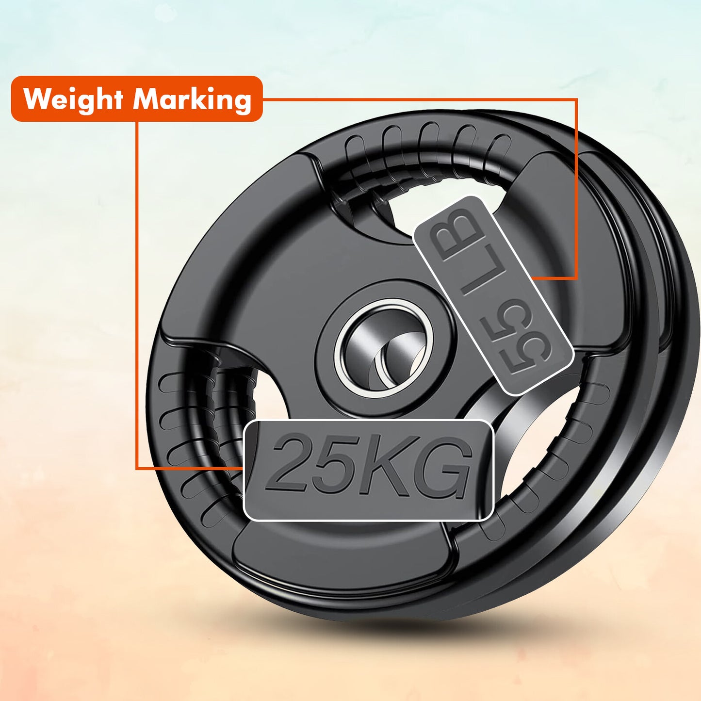 JB-Muscle™ Olympic Weight Plates Set – Cast Iron & Rubber-Coated Discs for Home & Commercial Gyms, Strength Training, Powerlifting & Bodybuilding