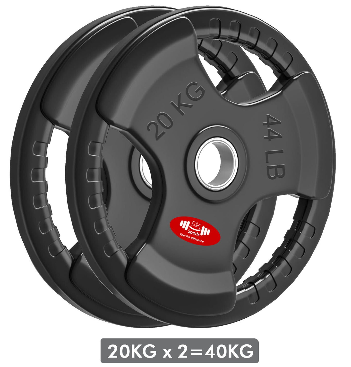 JB-Muscle™ Olympic Weight Plates Set – Cast Iron & Rubber-Coated Discs for Home & Commercial Gyms, Strength Training, Powerlifting & Bodybuilding