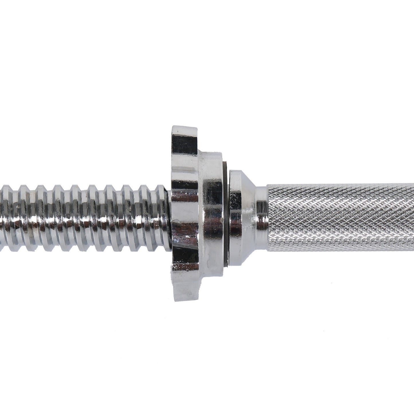 JB‑Muscle Standard 1″ Barbell with Spinlock Collars – 4 ft, 5 ft, 6 ft & 7 ft Chrome Gym Bar | Home Gym Friendly