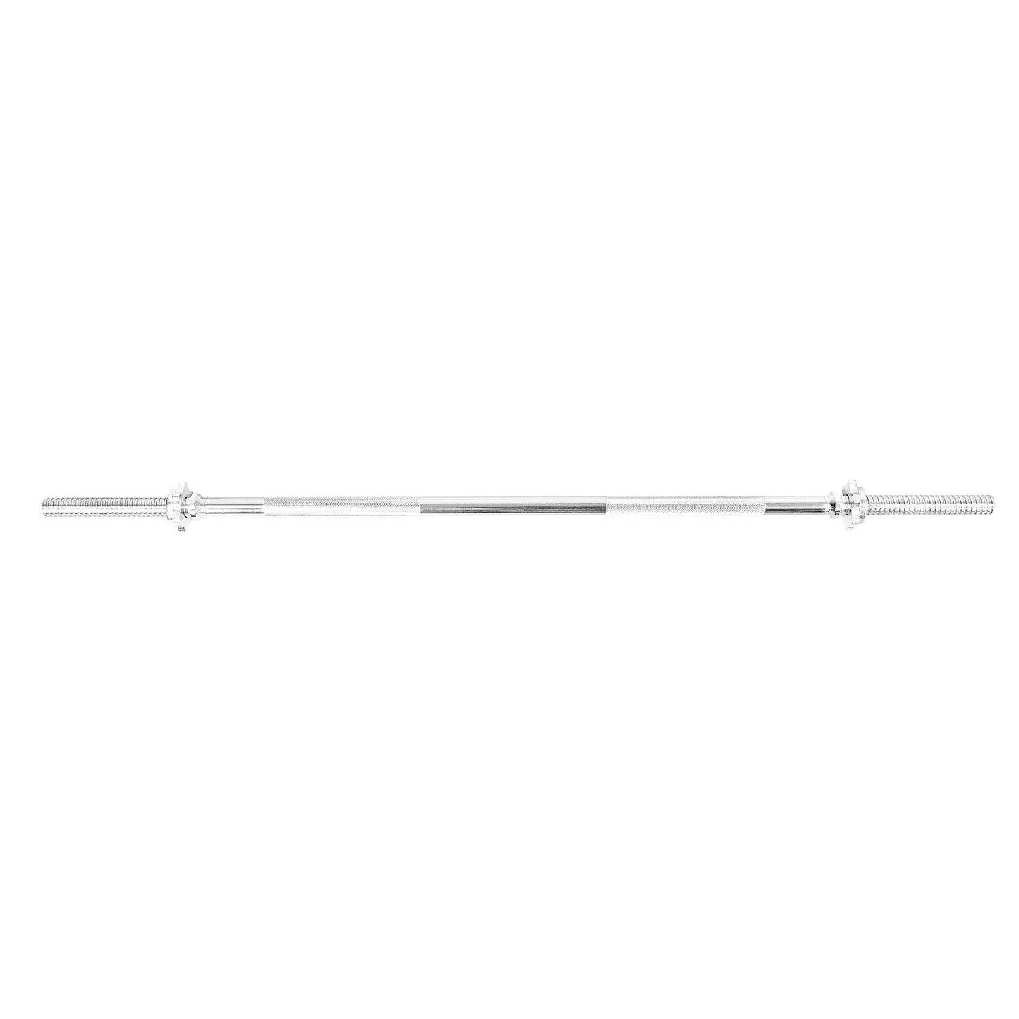 JB‑Muscle Standard 1″ Barbell with Spinlock Collars – 4 ft, 5 ft, 6 ft & 7 ft Chrome Gym Bar | Home Gym Friendly