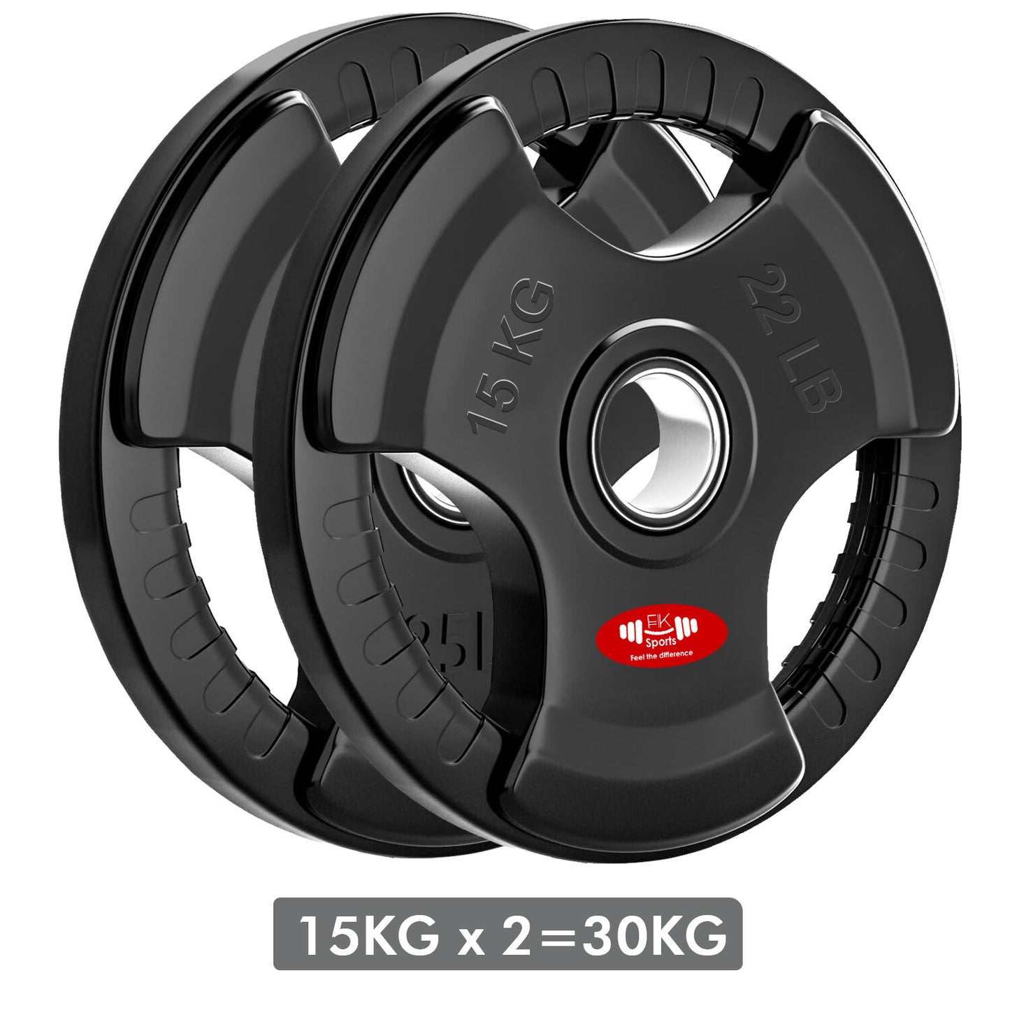 JB-Muscle™ Olympic Weight Plates Set – Cast Iron & Rubber-Coated Discs for Home & Commercial Gyms, Strength Training, Powerlifting & Bodybuilding