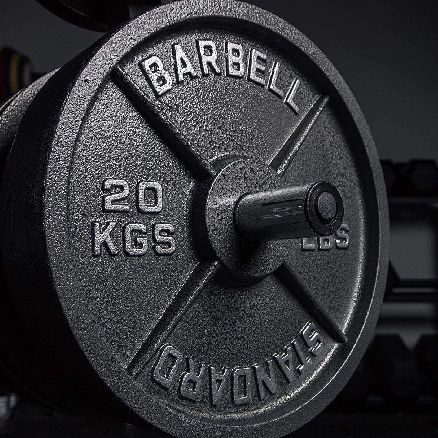 JB-Muscle™ Cast Iron Olympic Weight Plates 2” – Heavy-Duty Barbell & Dumbbell Discs for Strength Training, Home & Gym Workouts (2.5kg–25kg)